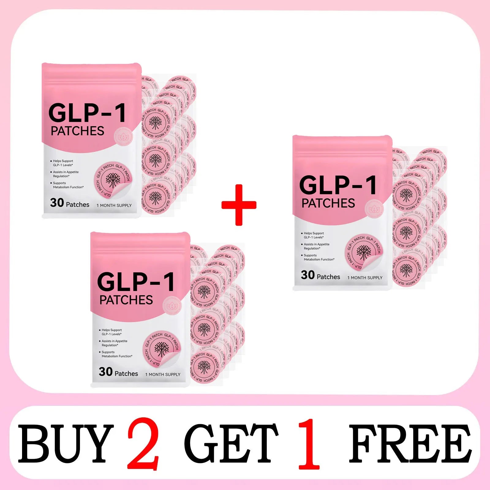 GLP-1 PATCHES – Routine Minceur & Équilibre Métabolique (30 patchs / 1 mois)